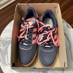 Adidas Breaknet Sleek Women's Navy & Pink Sneakers 7.5